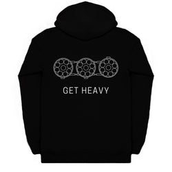 “Get Heavy” Full Zip-Up Hoodie (Back Print)
