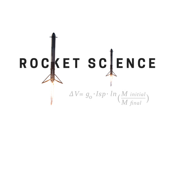 "Rocket Science" Womens Slim-Fit Premium Tee - White
