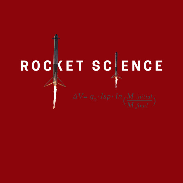 "Rocket Science" Womens Slim-Fit Premium Tee - Red
