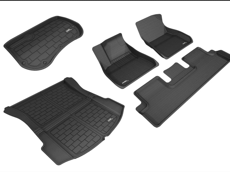 Rubber Floor Mat Set - RHD - for Tesla Model 3