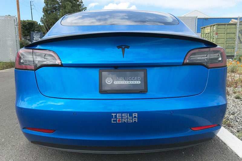 Tesla Model 3 High Efficiency Rear Spoiler by Unplugged Performance