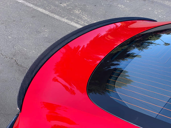 Tesla Model 3 Genuine Carbon Fiber Rear Spoiler (OEM Style)