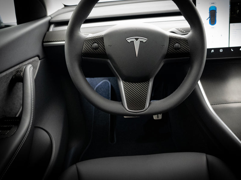 Tesla Carbon Fiber Interior Wrap Kit Aufkleber für Model 3 – TESLAUNCH