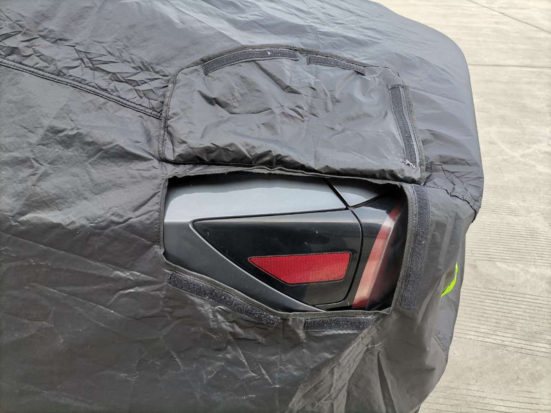 Pour Tesla Model Y Car Cover All-weather Uv Protection Accessoires  extérieurs complets avec ouverture du port de charge et maille ventilée pour  Model Y 2020 2021 2022