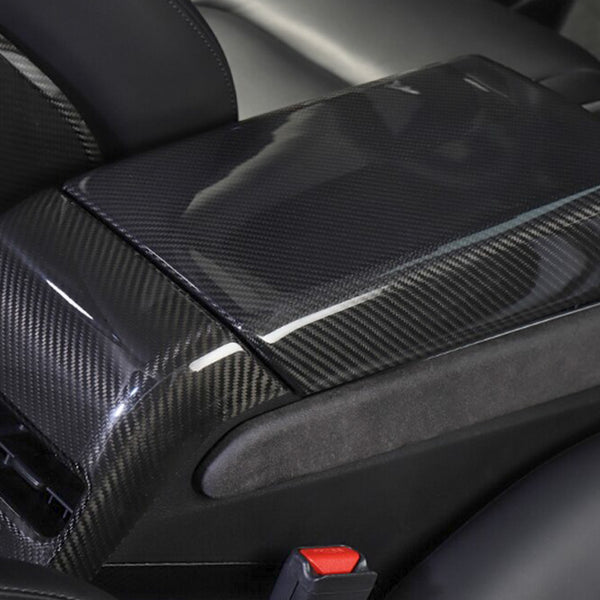 Tesla Model 3 & Y Genuine Carbon Fiber Armrest Cover – TESLARATI Marketplace