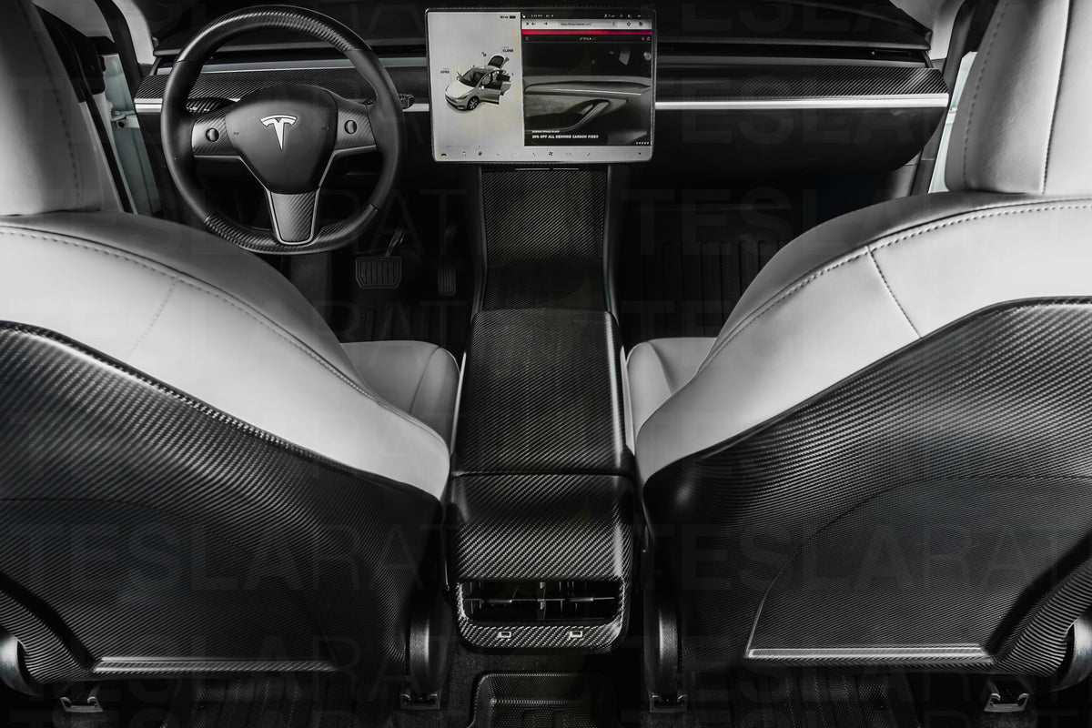 Tesla Model Y Premium Real Carbon Fiber Full Interior Bundle