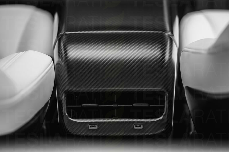 Model 3/Y Backseat Vent Cap For Tesla-Real Molded Carbon Fiber