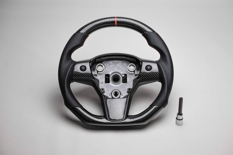 Tesla Model 3/Y Matte Carbon Fiber Steering Wheel Replacement – Fusion  Motorsports USA