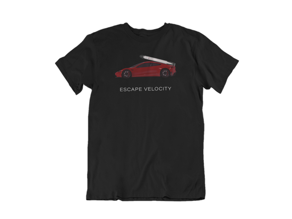 "Escape Velocity" Premium Tee (Red Roadster)