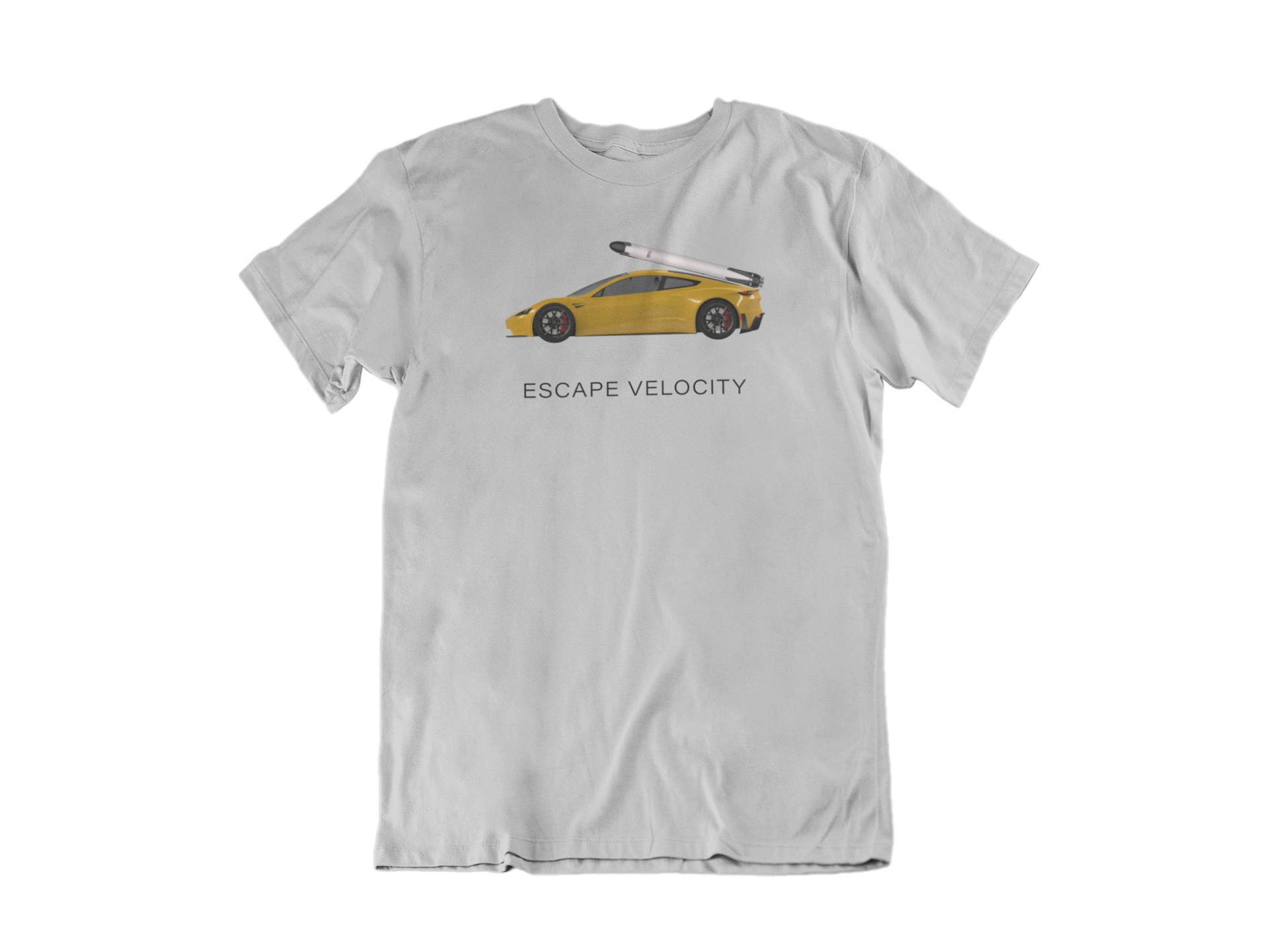 "Escape Velocity" Premium Tee (Yellow Roadster)