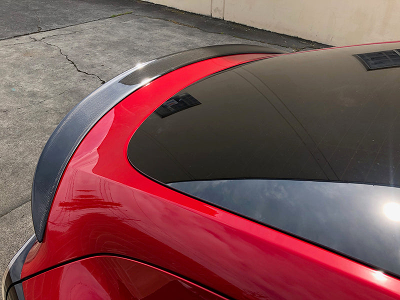 TOPABYTE Tesla Model Y Spoiler Performance Original Rear Spoiler Wing Lip  Tail for 2020-2023 Tesla Model Y Accessories (Matte Carbon Fiber)