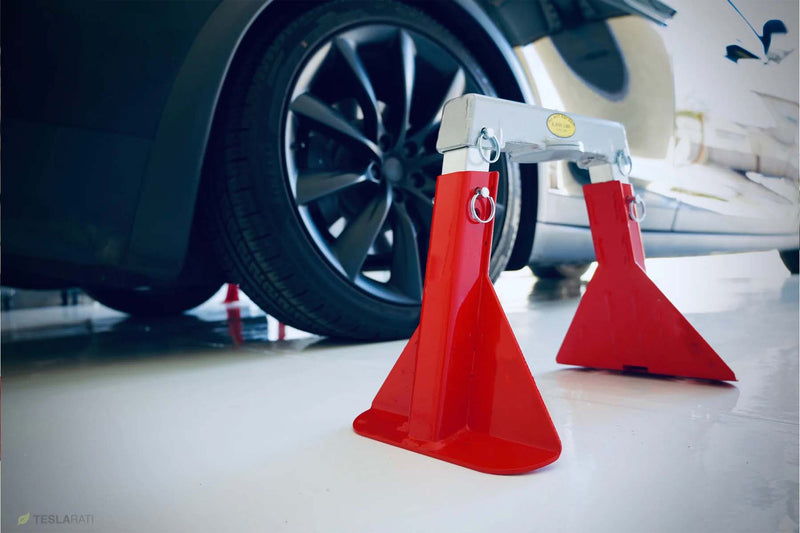 Tesla Jack Stands for your Model S, 3, X, Y: RED EDITION RennStand –  TESLARATI Marketplace
