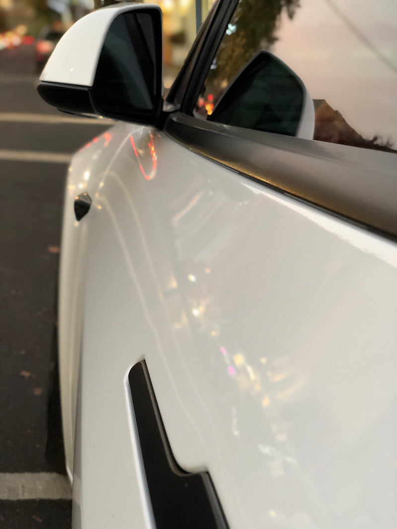 Tesla Model 3 Door Handle Wrap Kit Vinyl Chrome Delete