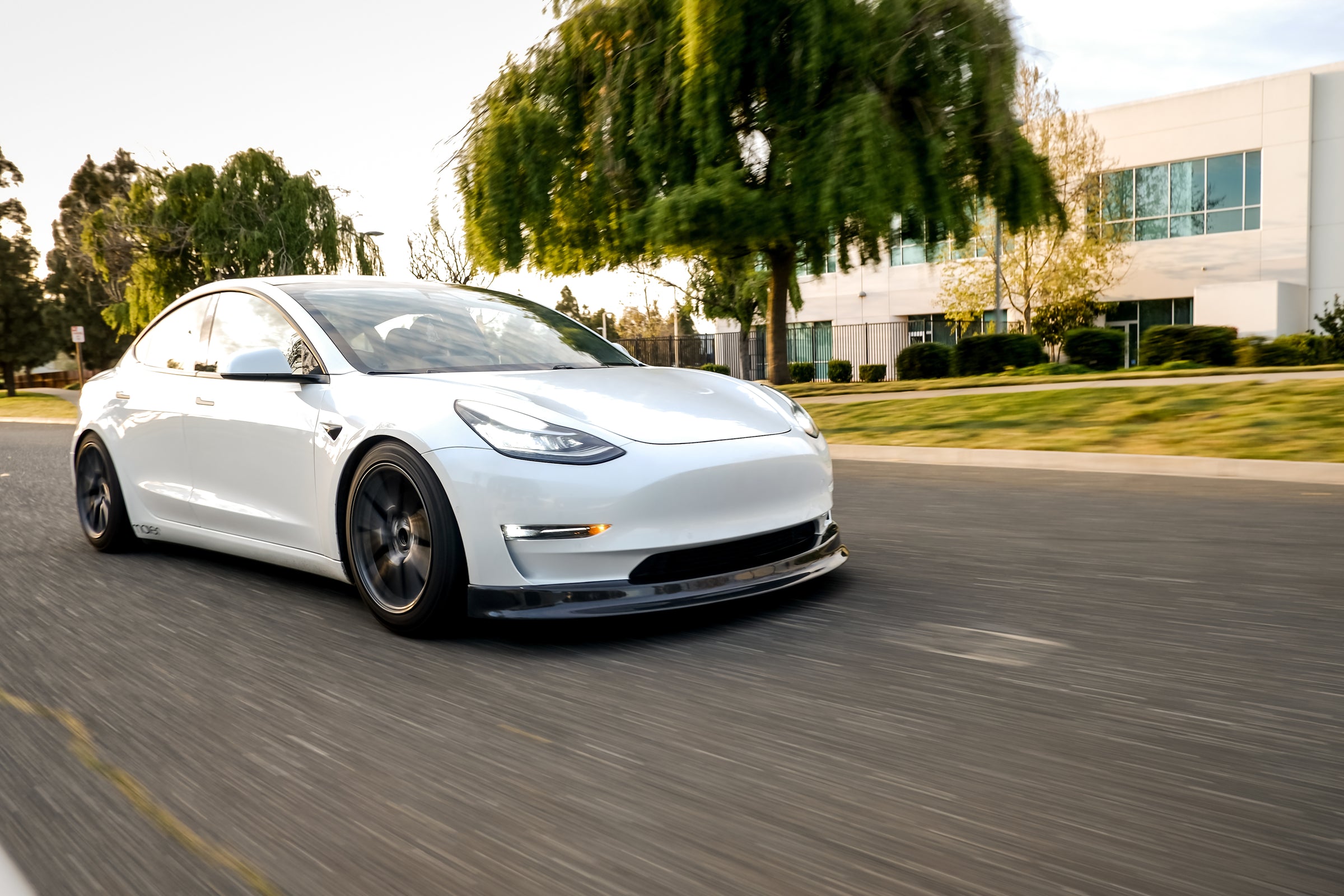 Tesla Model 3 Carbon Fiber Front Spoiler (Laguna Seca Edition)