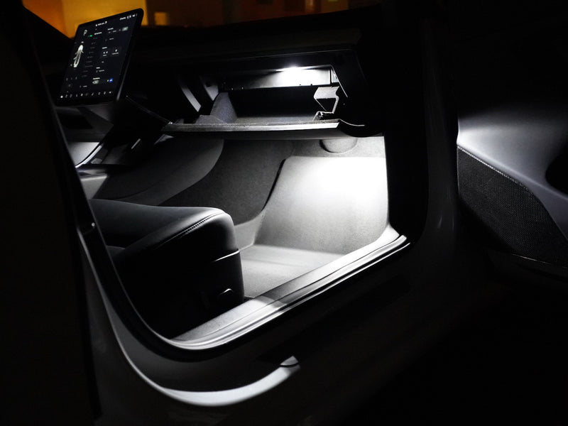 Tesla Model 3 interior footwell LED
