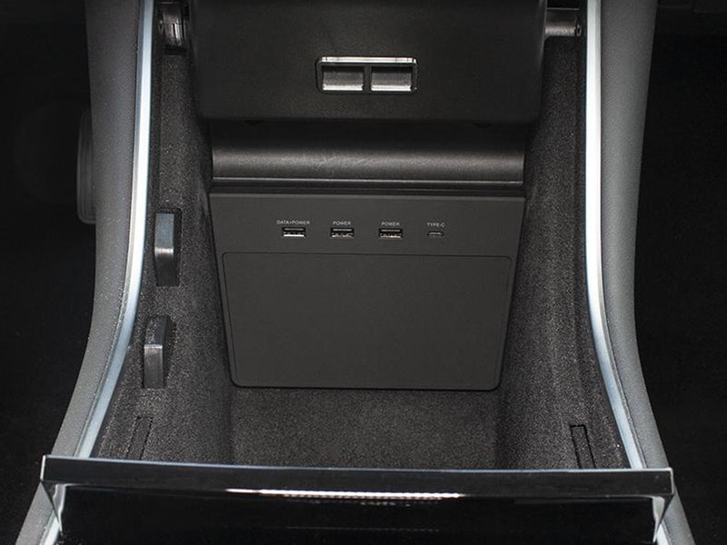 TAPTES Refresh Center Console Storage Box with USB Port for 2021