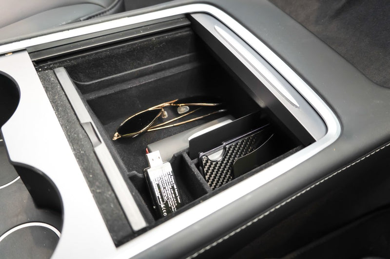 Tesla Center Console Organizer Armlehne versteckte Aufbewahrungsbox für  Tesla Model 3 / Y (2017-2023)