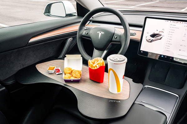 Tesla Model Y & 3 Foldable Car Tray (Eat, Work, Play)