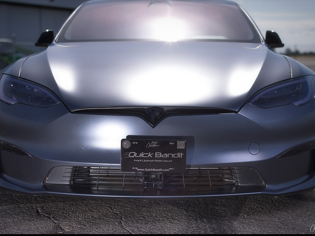 Tesla Model S Front License Plate Mount - Quick Bandit – TESLARATI  Marketplace