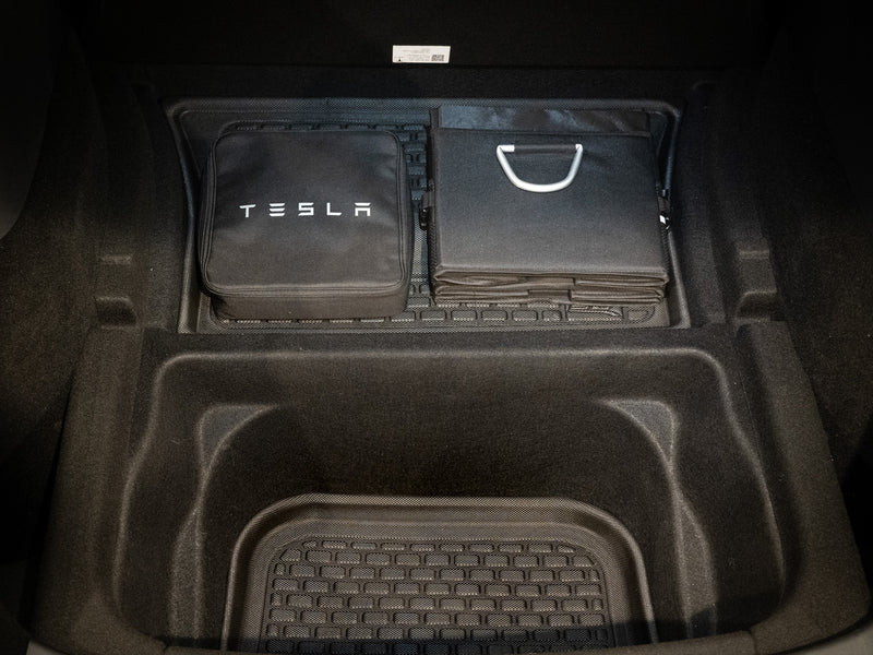 For Tesla Model 3 Y Rear Trunk Organizer Side Storage Divider Back